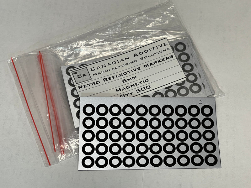 6mm Reflective Markers - Magnetic